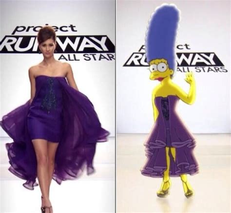 marge simpson project runway.